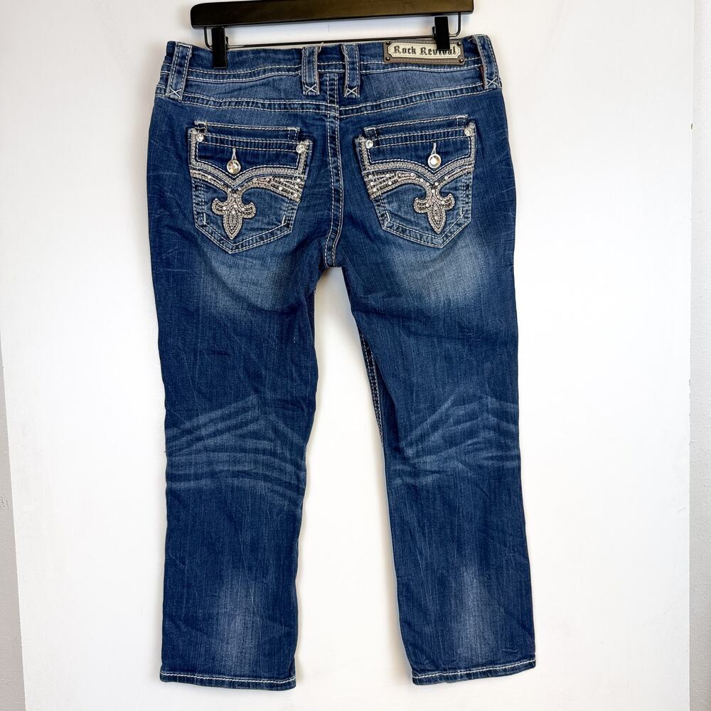 Rock Revival Yara Crop Low Rise Jeans Womens - 30 - Picture 3 of 9